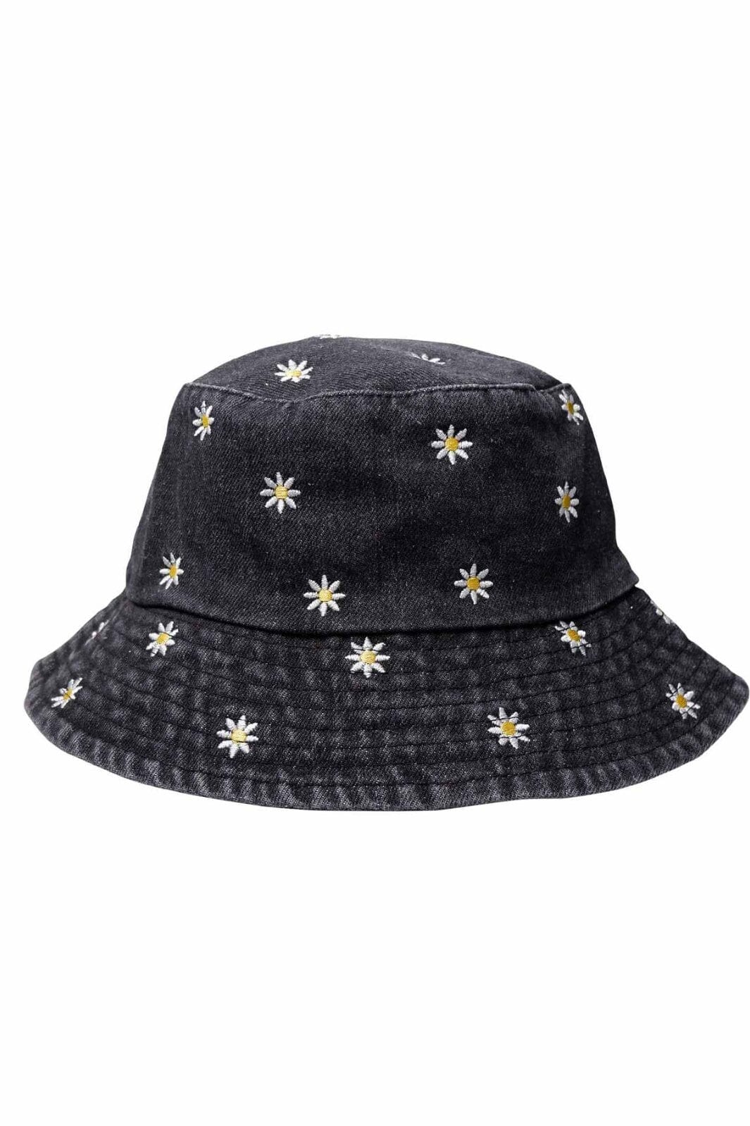 Black Colour Bcdaisy Bucket Hat 8006