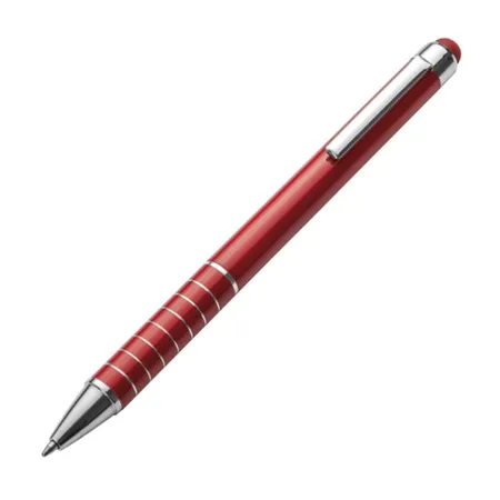 Macma Touchpen Kugelschreiber aus Metall, rot, 10 Stück