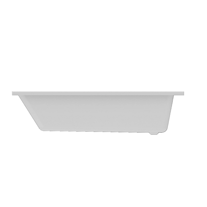 Baignoire droite Teesta L. 160 cm x l. 75 cm blanc