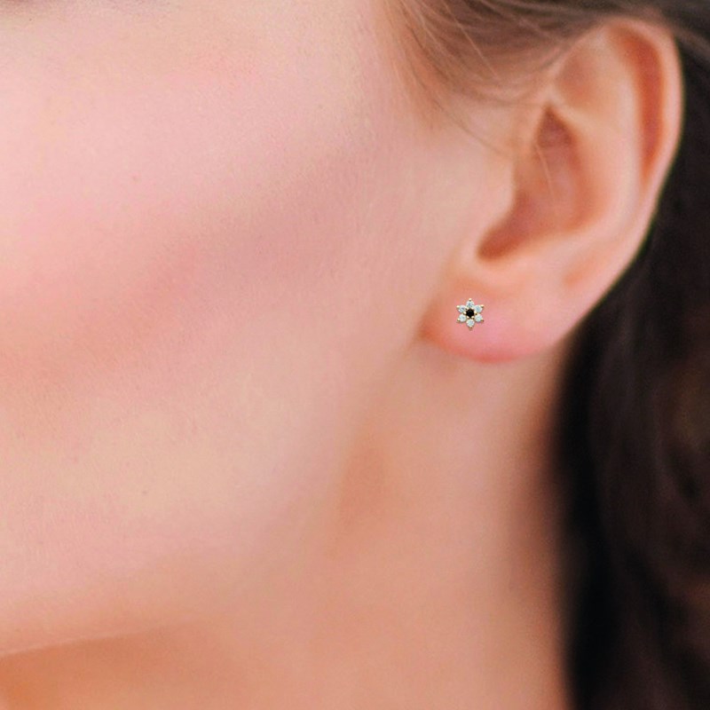 Boucles d'oreilles Femme - Plaqué Or - Oxyde de zirconium