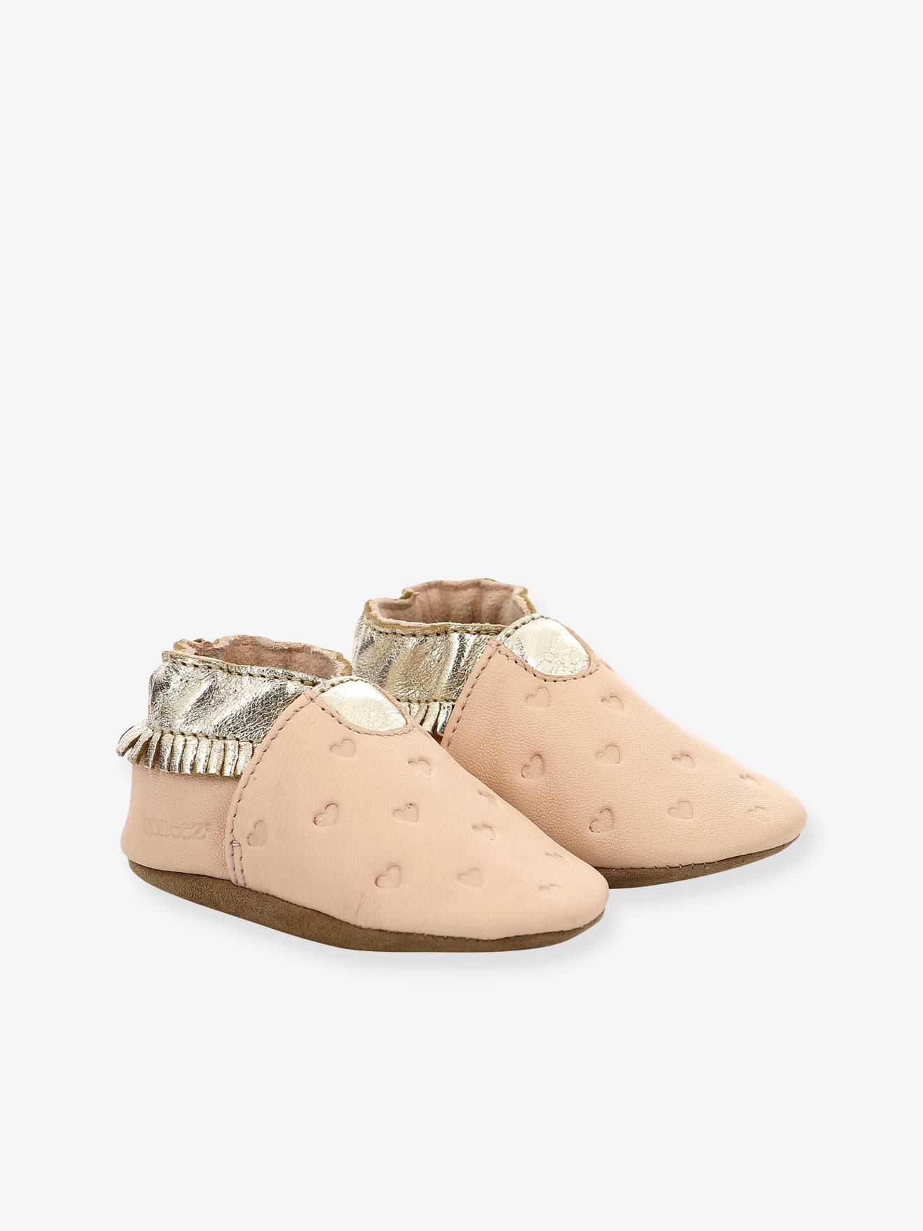 ROBEEZ© Sapatinhos de Bebê em Couro Flexível Rosa Estilo Appaloosa 927830-10