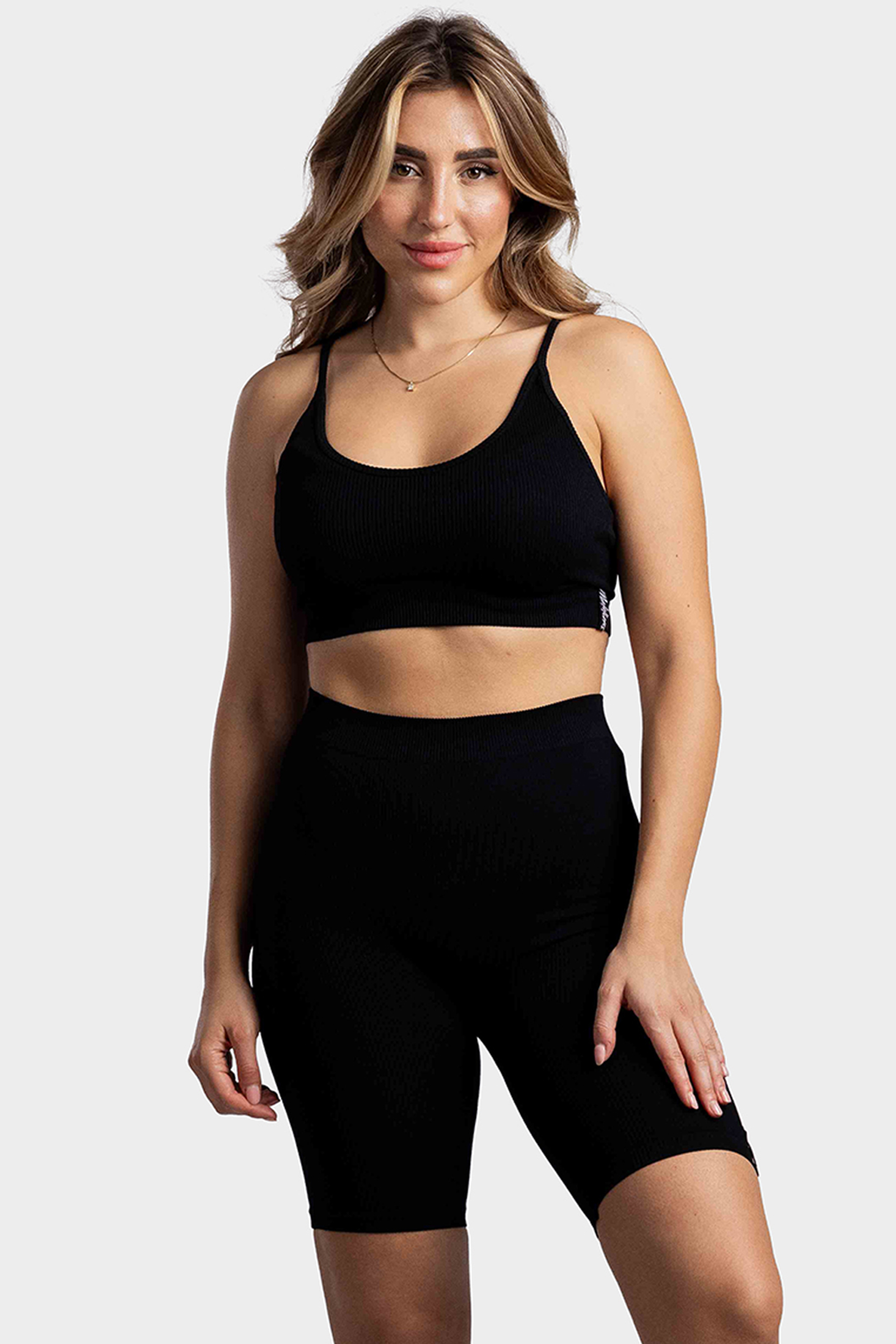 Malelions Ivy Rib Set Dames Zwart