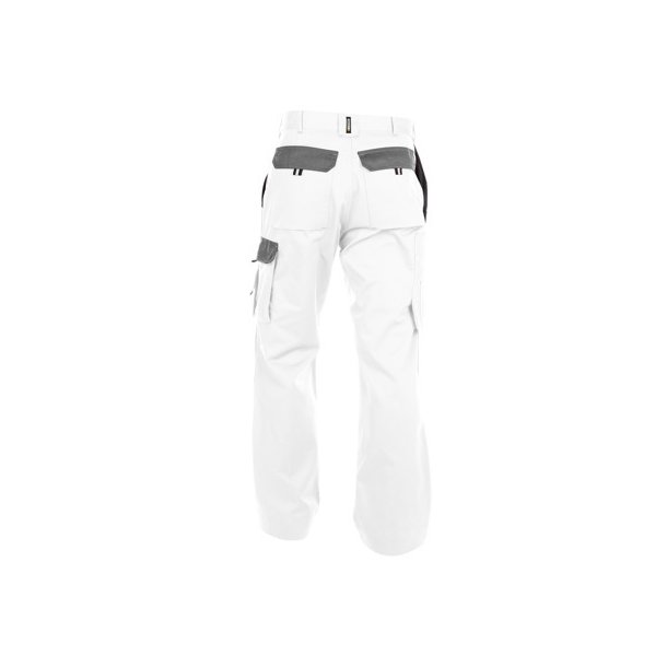 200426 Dassy ® Boston to farvet arbejdsbukser med knælommer Hvid grå 245 g