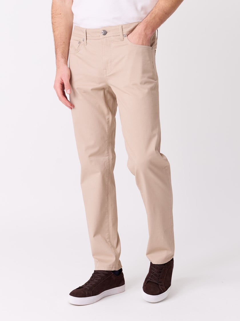 Leroy 5-pocket twill Plaza Taupe
