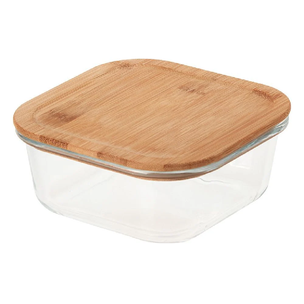 Boîte en verre et bambou 800 ml