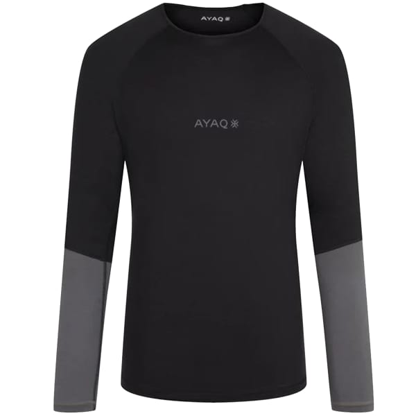T-shirt thermique AYAQ MEFONNA MERINO LONG SLEEVE M GREY DARK