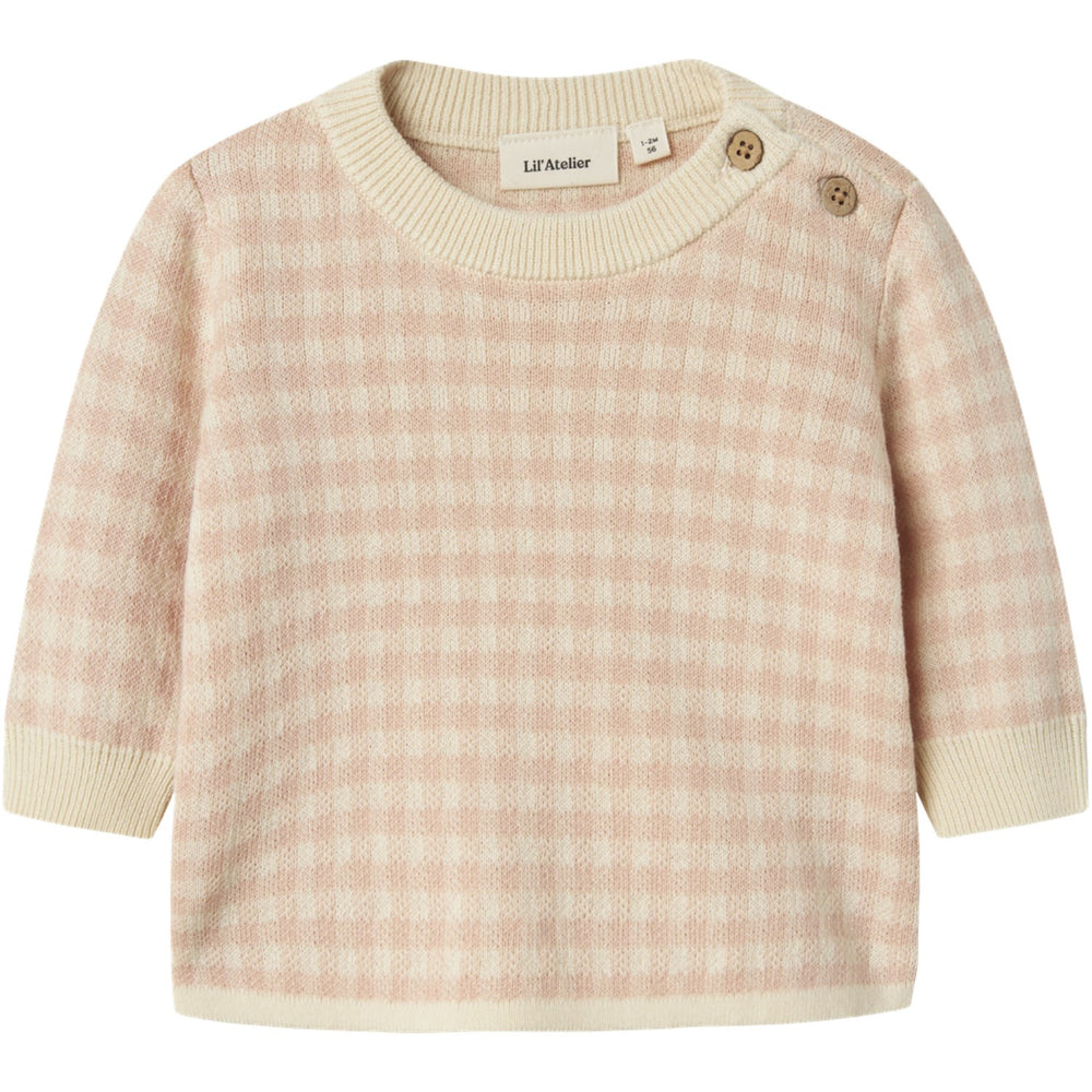 Køb Lil'Atelier Cameo Rose Nbfnadie Ls Loose Strik Lil