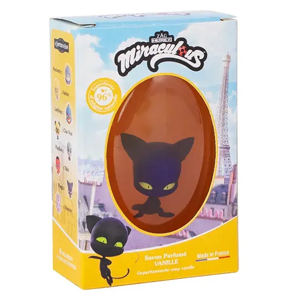 Le Comptoir Du Bain & Miraculous Sabonete Sólido de Baunilha com Estatueta Plagg 75g
