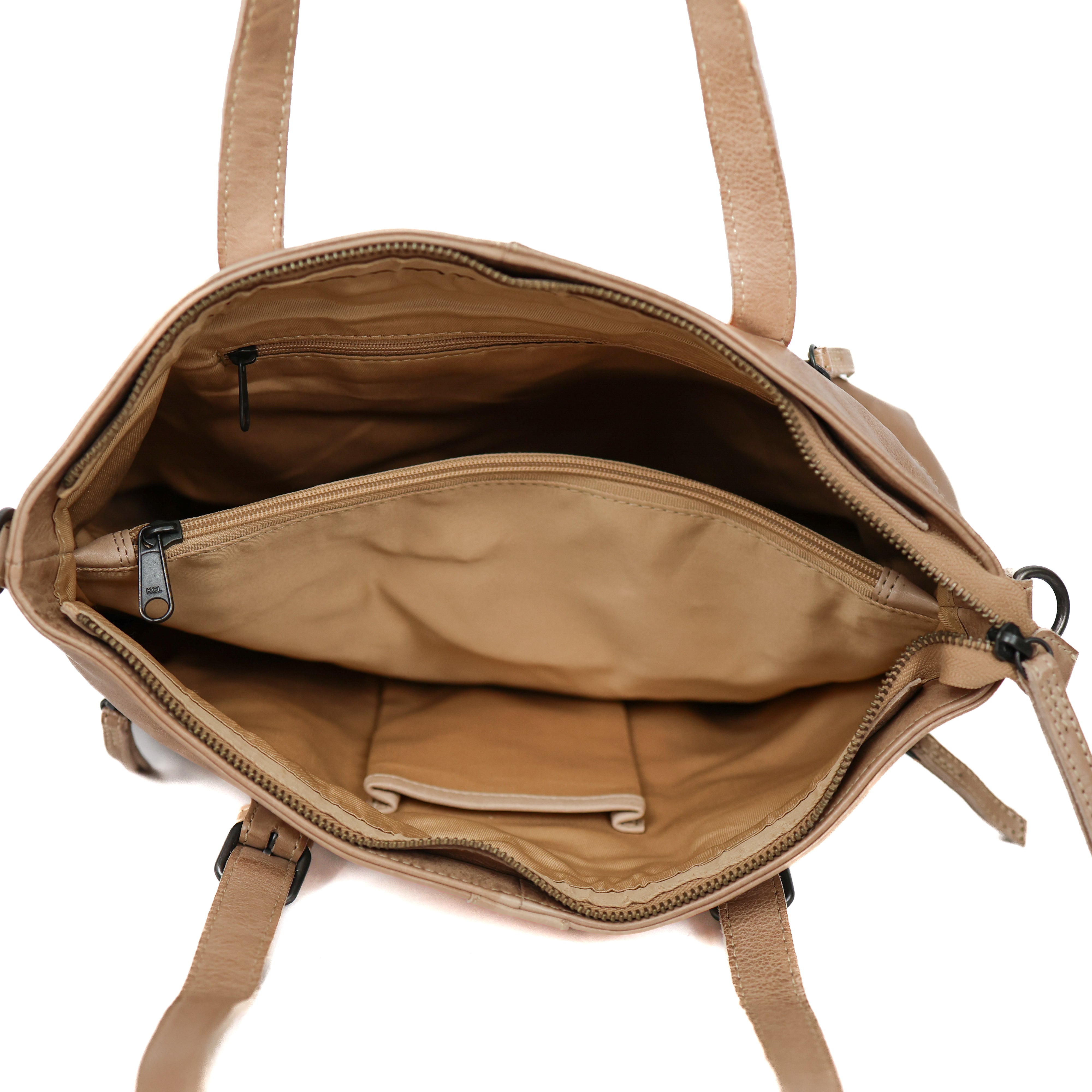 Hand-/schoudertas 'Fleur' beige Beige