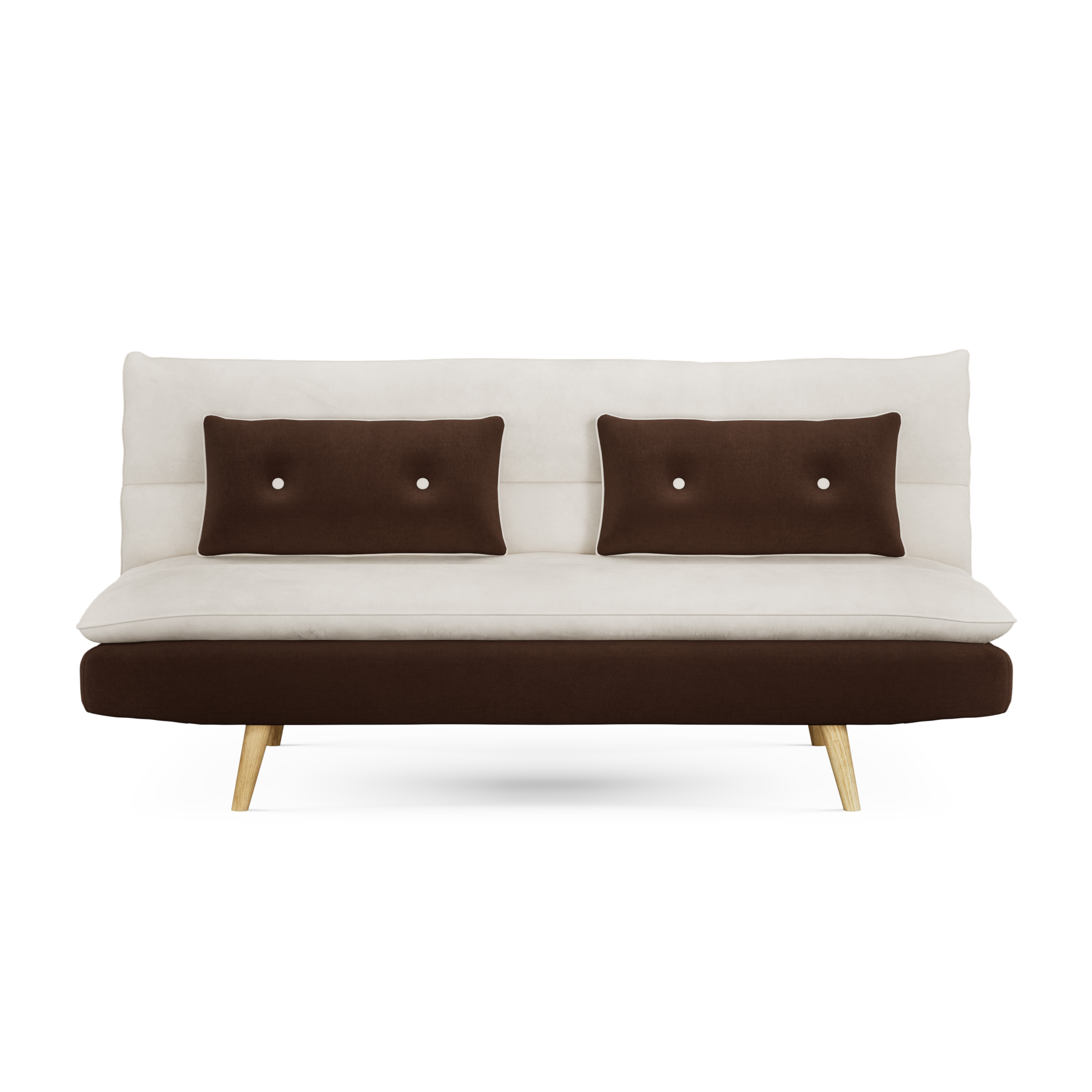 Schlafsofa ANDRI braun/beige