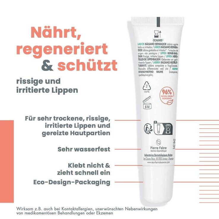 Avene Cicalfate + Lippen Repair-Balsam, 12 ml