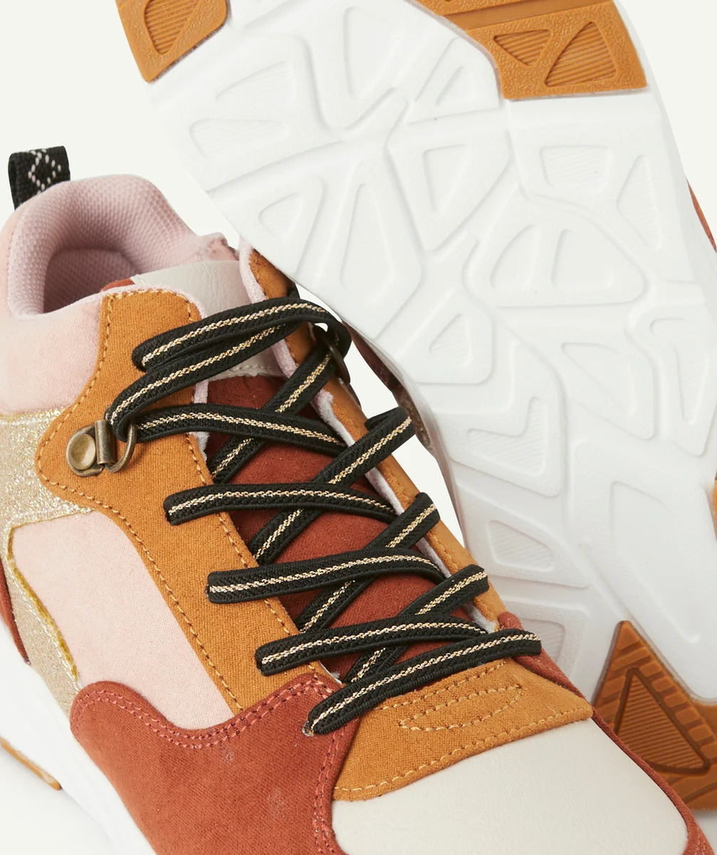 BASKETS MONTANTES FILLE COLORBLOCK AVEC LACETS