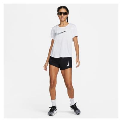 Maillot manches courtes Nike Dri-Fit Swoosh Femme Blanc