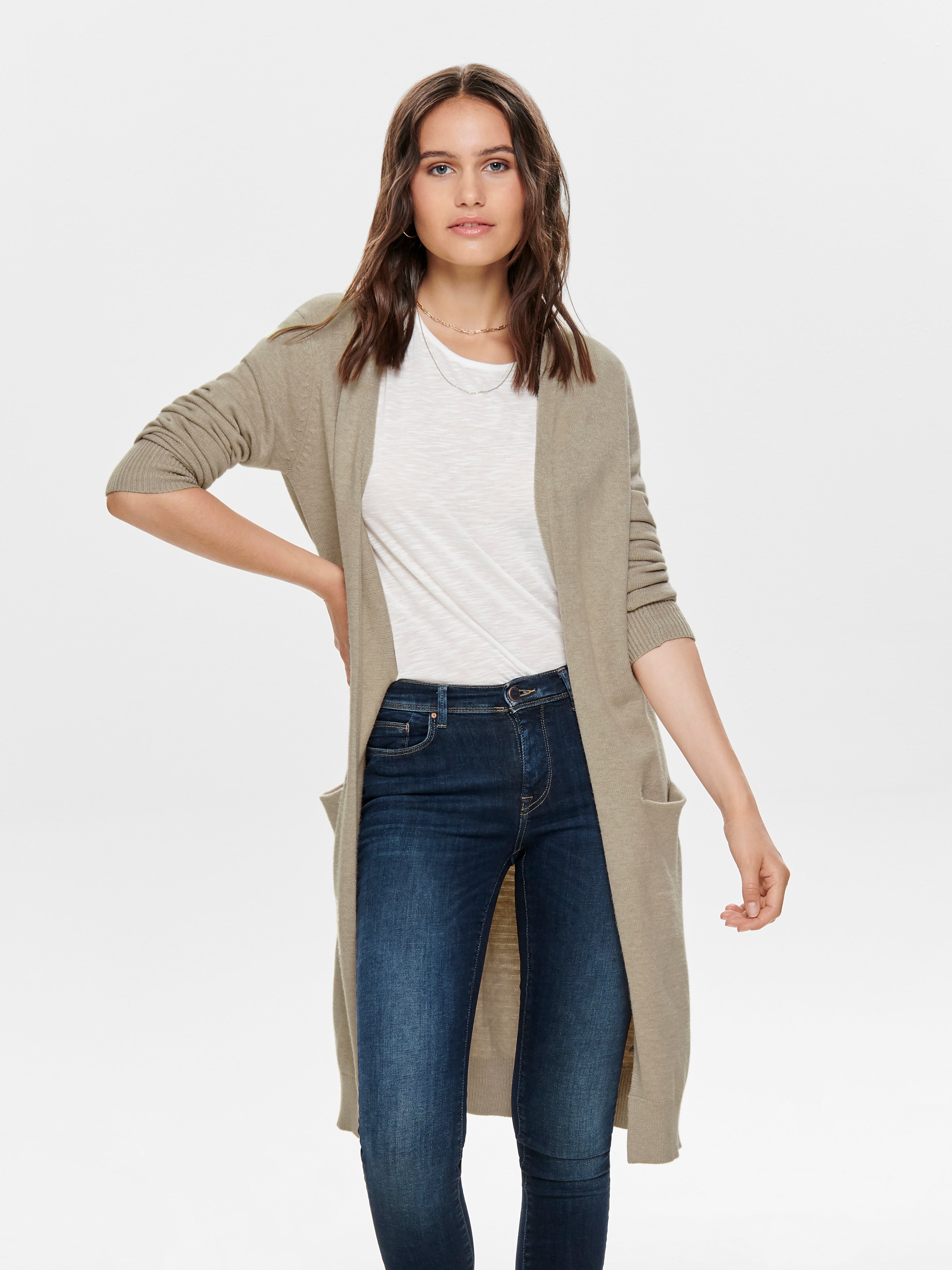 JDYMARCO Strickjacke Beige