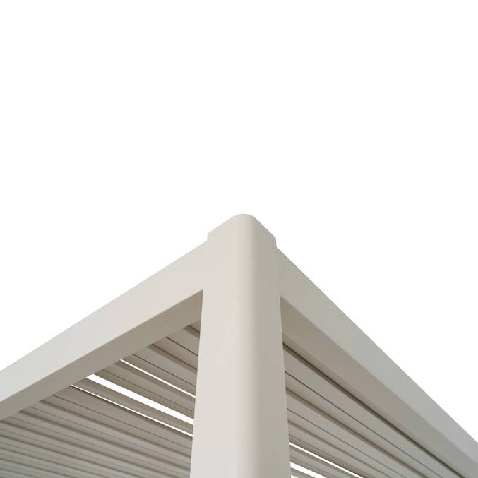Pergola électrique bioclimatique autoportante EVORA Argile