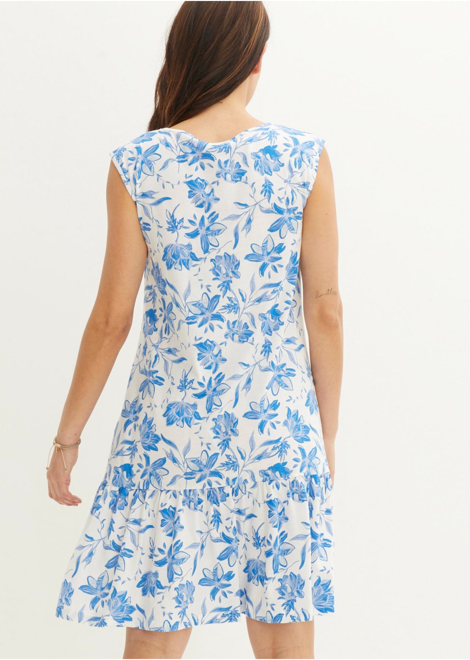 Robe à volant, longueur genou