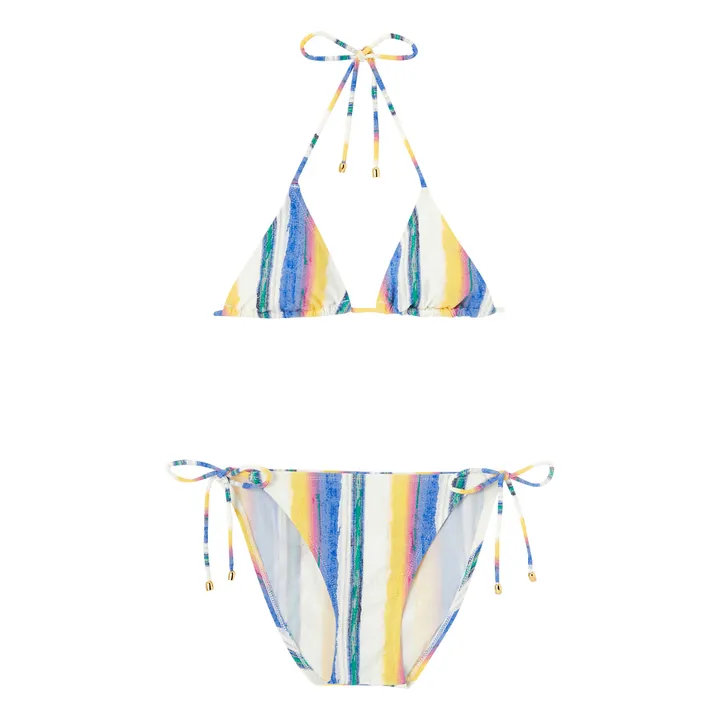 Lison Paris Maillot de Bain 2 pièces Rayé Havana | Jaune