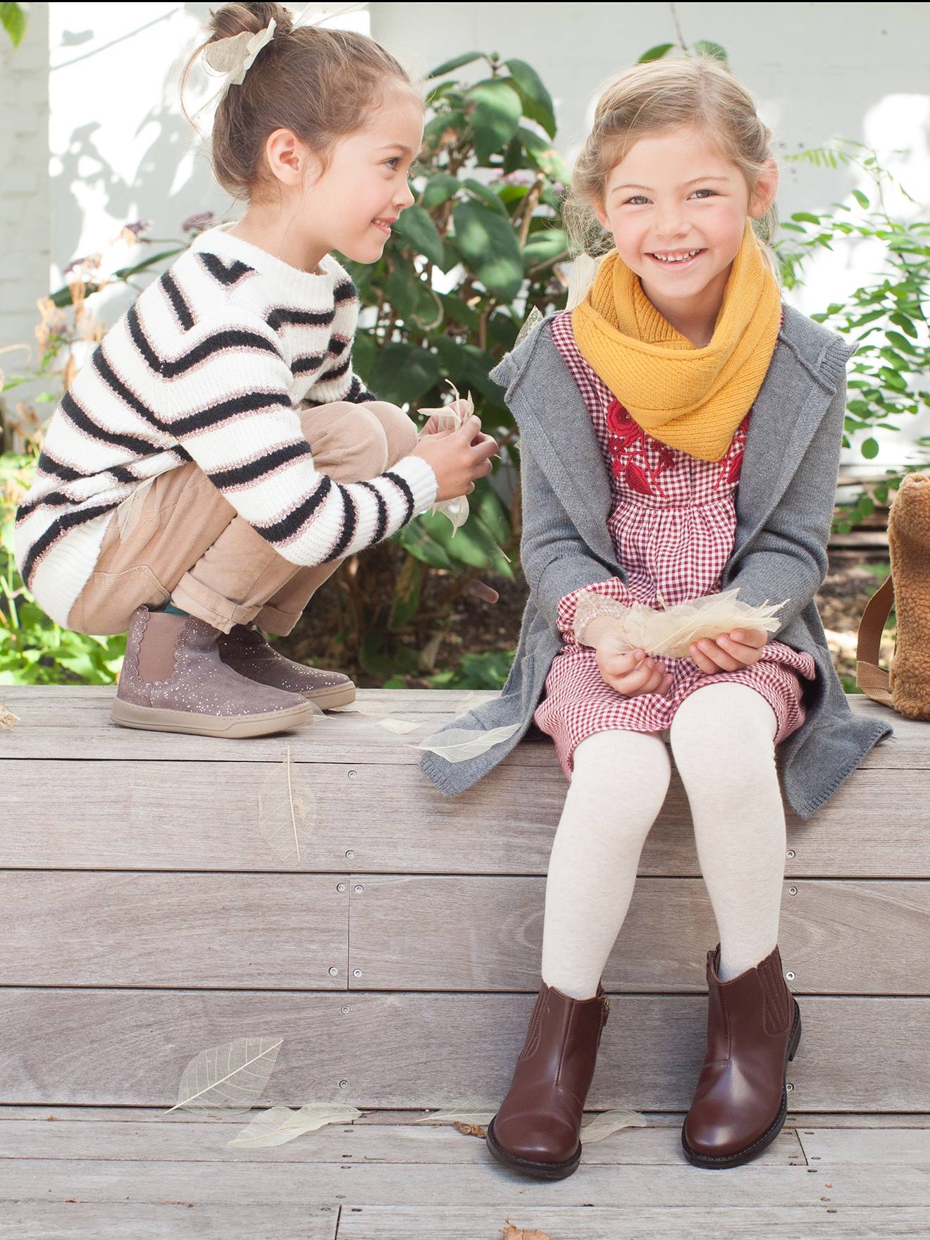 Botas de cano curto com elástico e zíper, para meninas, azul escuro liso