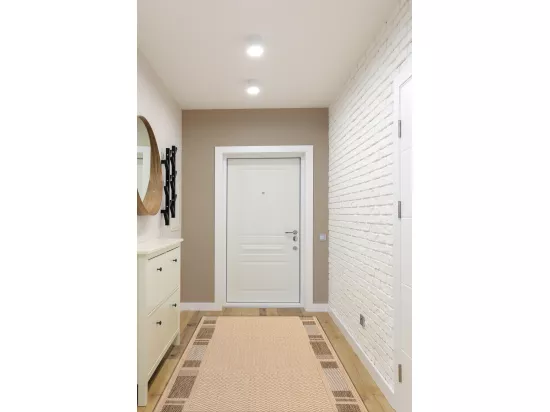 TAPIS DE COULOIR SIZAL FLOORLUX modèle 20195 mais / café 80x600 cm