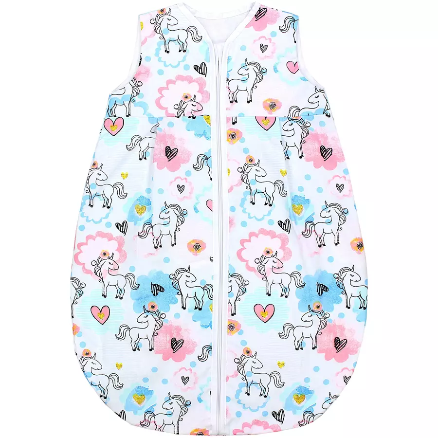 TupTam Baby Sommer Schlafsack Ärmellos Unwattiert rosablau