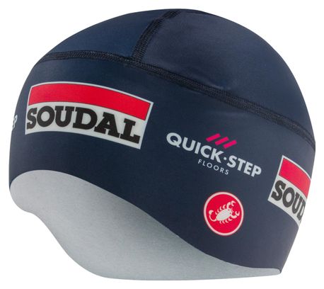 Sous-casque Castelli Soudal Quick-Step Pro Thermal Skully Bleu