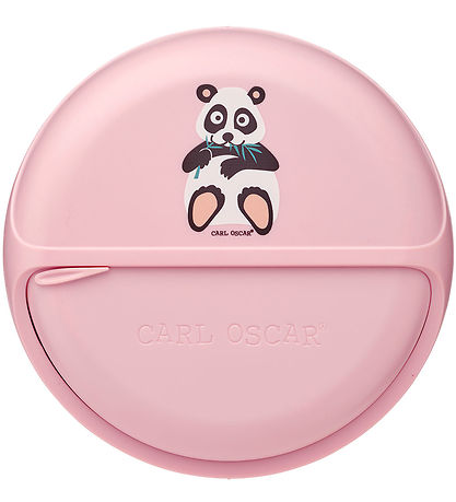 Carl Oscar Snackbox - SnackDisc - 15 cm - Pink m. Panda