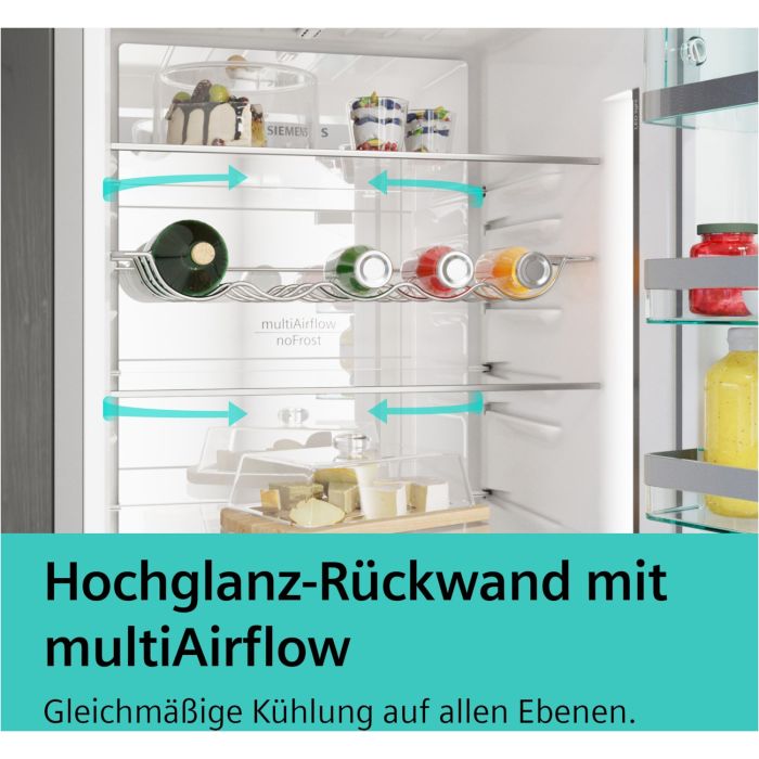 Siemens Kühl-Gefrier-Kombination iQ300 MK69KGNIAB Edelstahl antiFingerprint