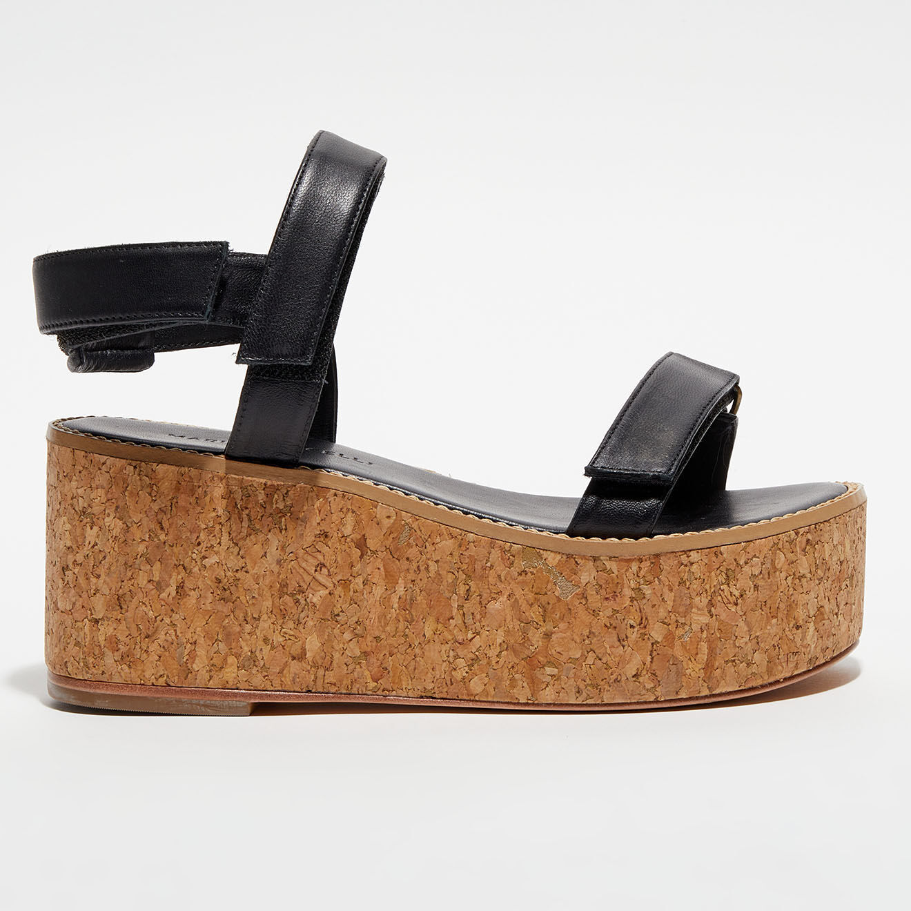 Mari Giudicelli Sandales en Cuir Rama noires - Talon 7.5 cm