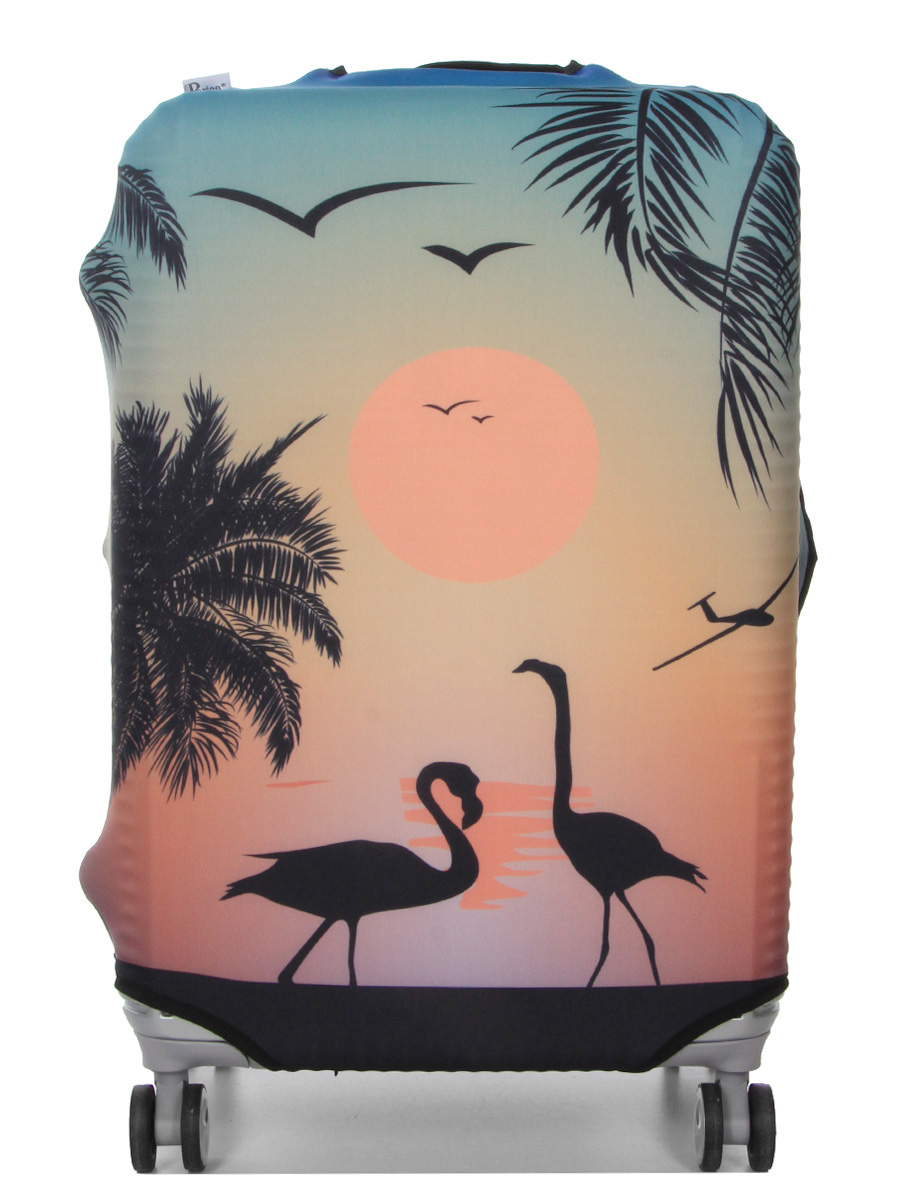 Housse de valise Periea Sunset Flamingos M