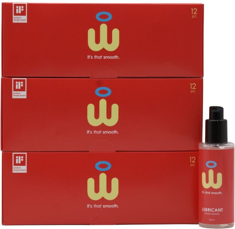 Wingman Aanbieding: 3 X 12 Condooms En GRATIS Lube 100ml