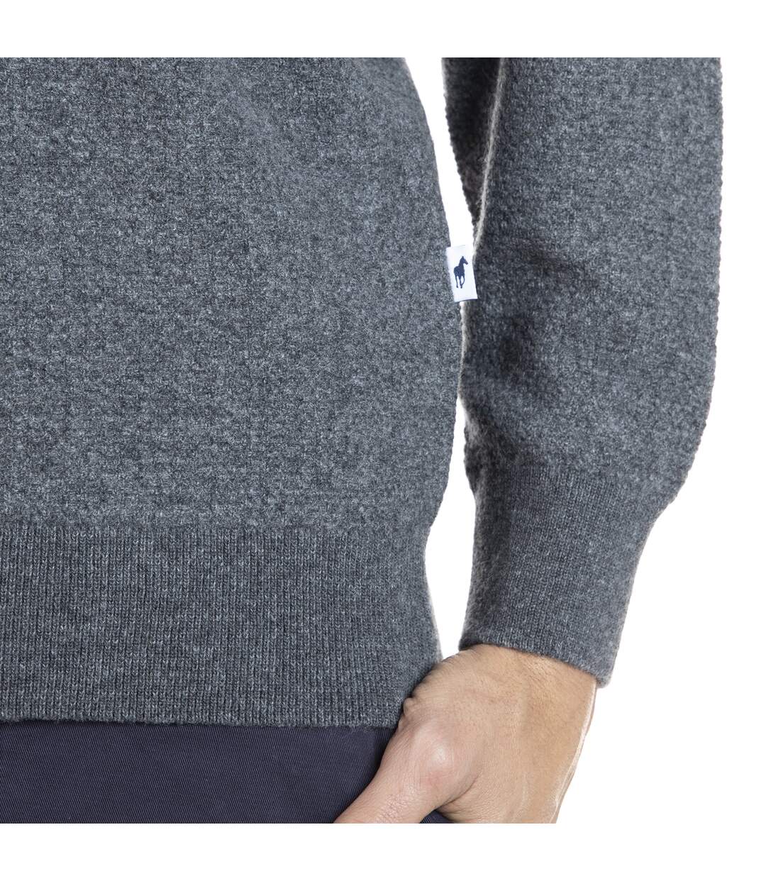 Pull manches longues col camioneur laine LYSE