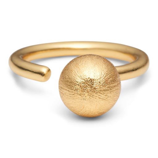 Pure By Nat Mellem Kuglering, Gold Plated
