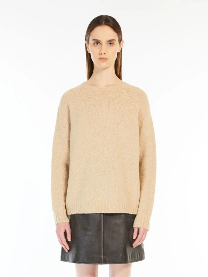 Weekend Max Mara Alpaca Blend Pullover GHIACCI Ecru