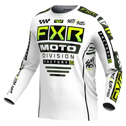 Maillot cross FXR PODIUM GLADIATOR 24 2024 - Blanc / Gris