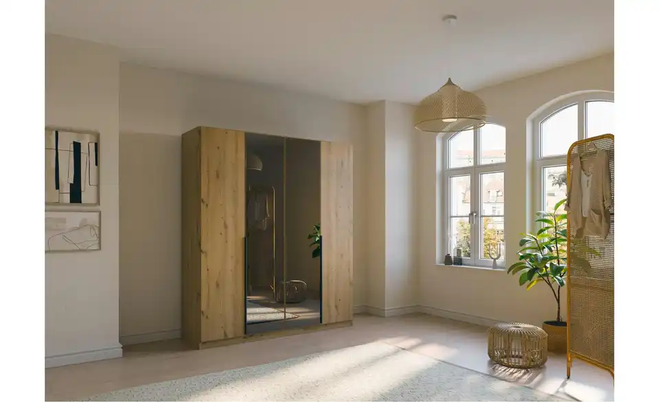 Drehtürenschrank Eiche Artisan (Nachbildung) 181 cm 4 Stück