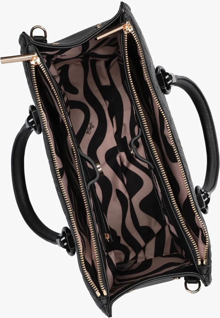 LIU JO zwarte liu jo handtas ecs m satchel double zip