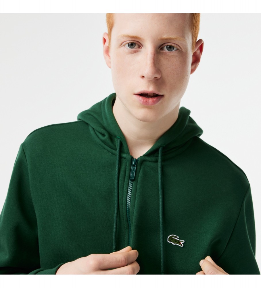 Moletom Lacoste com bolso canguru, verde