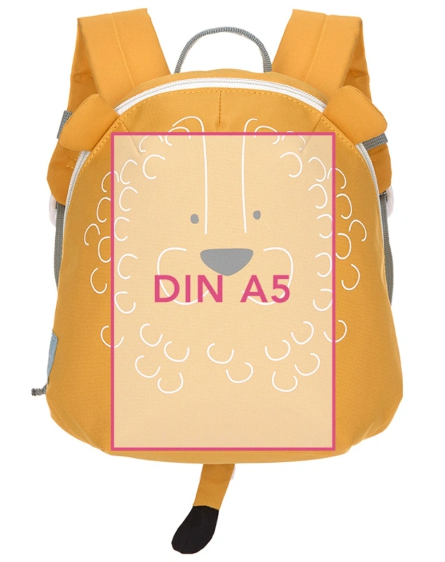 Kinderrucksack ABOUT FRIENDS TINY – LION (20x24x9) in gelb