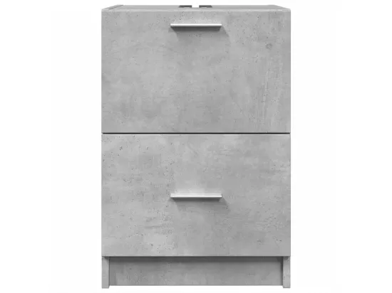 Armoire d'évier gris béton 40x37x59 cm bois d'ingénierie