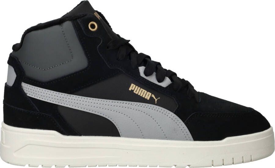 PUMA Shuffle Downtown Mid WTR Unisex Sneakers Black-Gray Echo- Gold