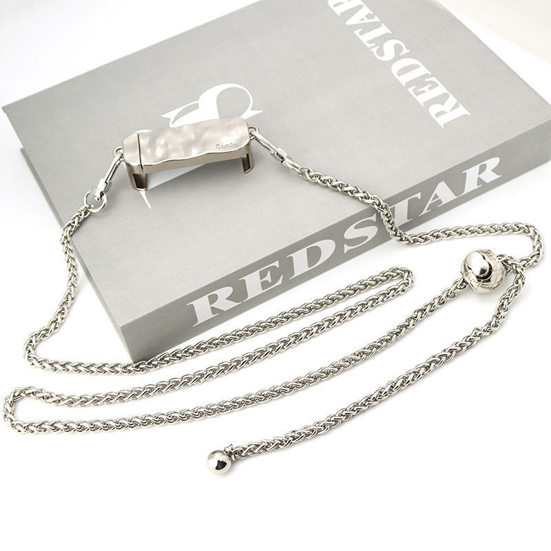 (74x24mm) Universal Handy Metall Halterung mit Ösen - Silber