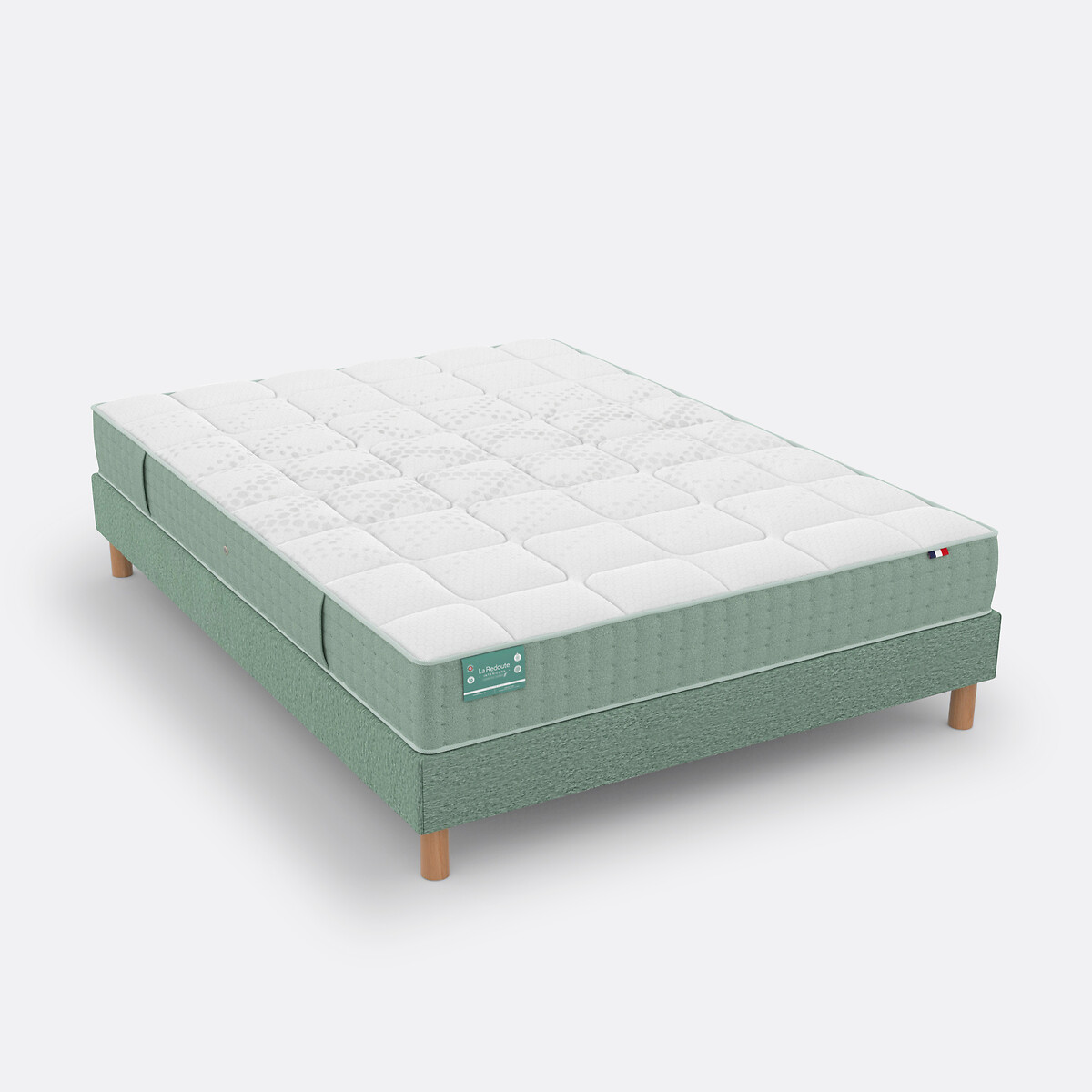 LA REDOUTE INTERIEURS<br>Conjunto de colchão firme com 672 molas + base de ripas