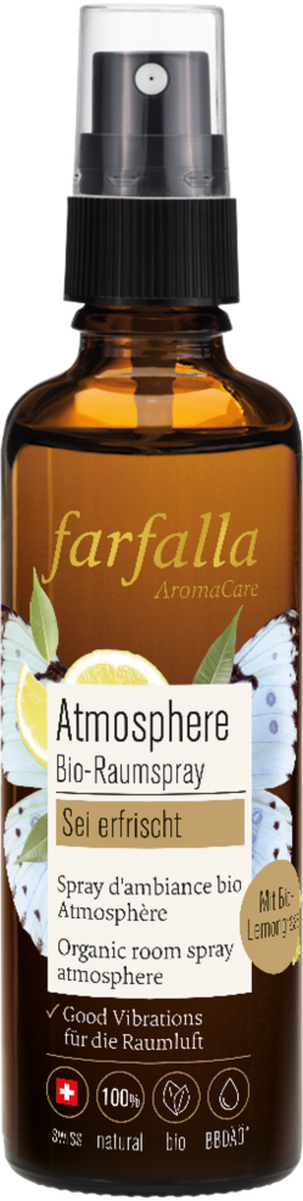 farfalla  Atmosphere Bio-Raumspray Lemongrass, 75 ml