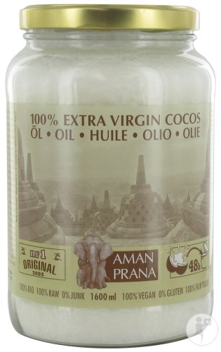 Amanprana Extra Virgin Cocos Huile Pot 1600ml