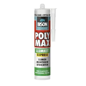 Bison professional polymax express crystal clear lijmkit 300 g