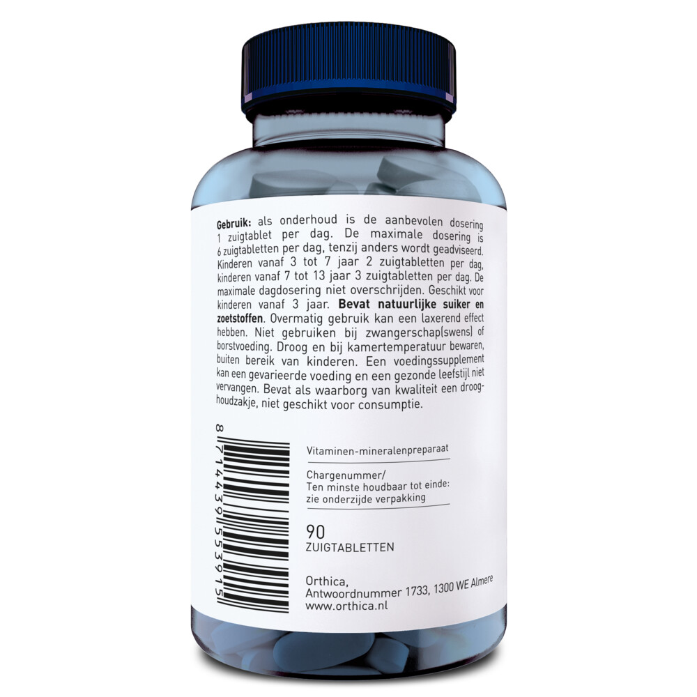Orthica Zink Zuigtabletten 90 tabletten