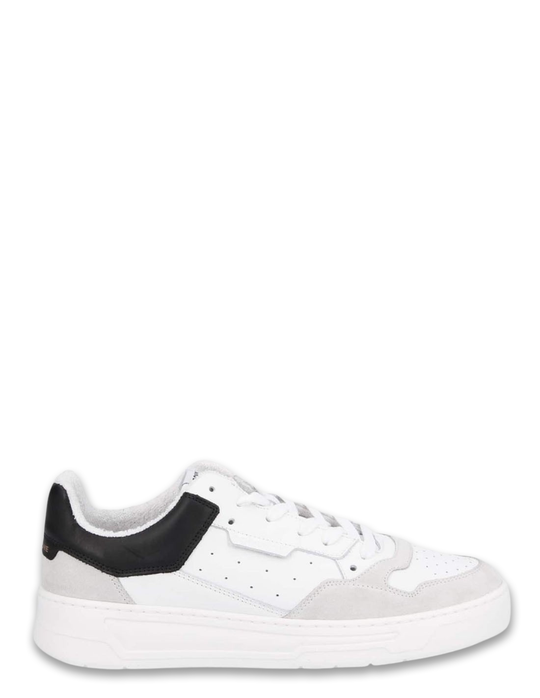 schmoove baskets de ville homme smatch new trainer cuir blanc/noir/gris