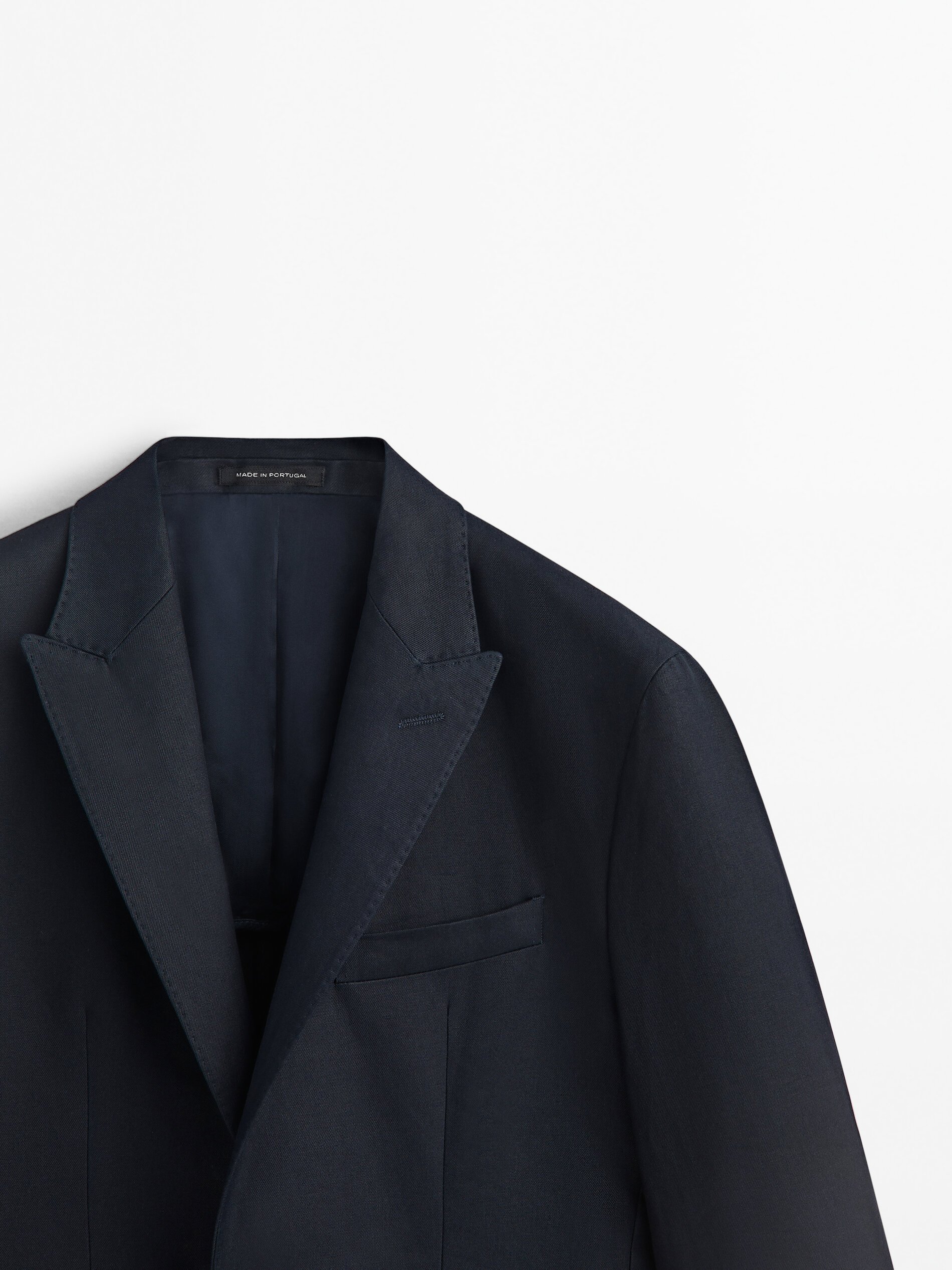 Americana traje azul marinho 100% lino - AZUL MARINO