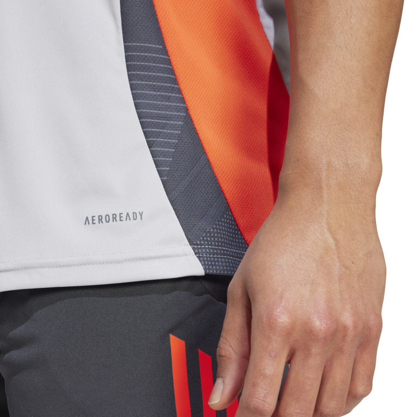 Adidas Benfica Trainingsshirt 2024-2025 Lichtgrijs Donkergrijs