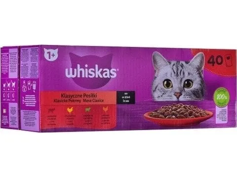 Whiskas WHISKAS Classic måltider i sauceblanding til katte 40x85g